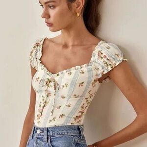 Romantic Reformation Ogden Top in Surrey Floral Pattern!